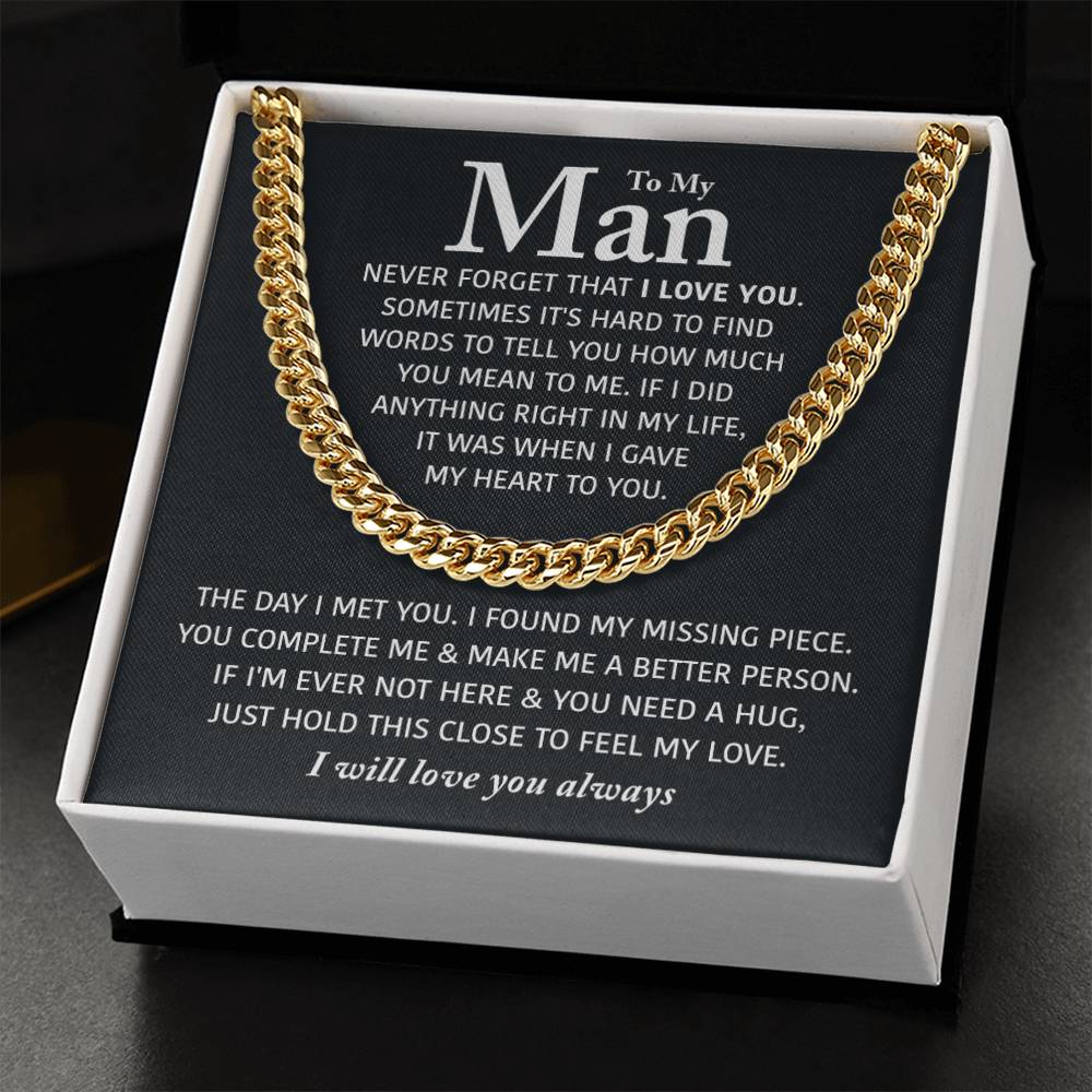 Perfect Gift For Man Cuban Link Chain