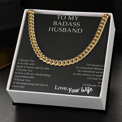 Share Your Love With This Sturdy Necklace. Cuban Link Chain