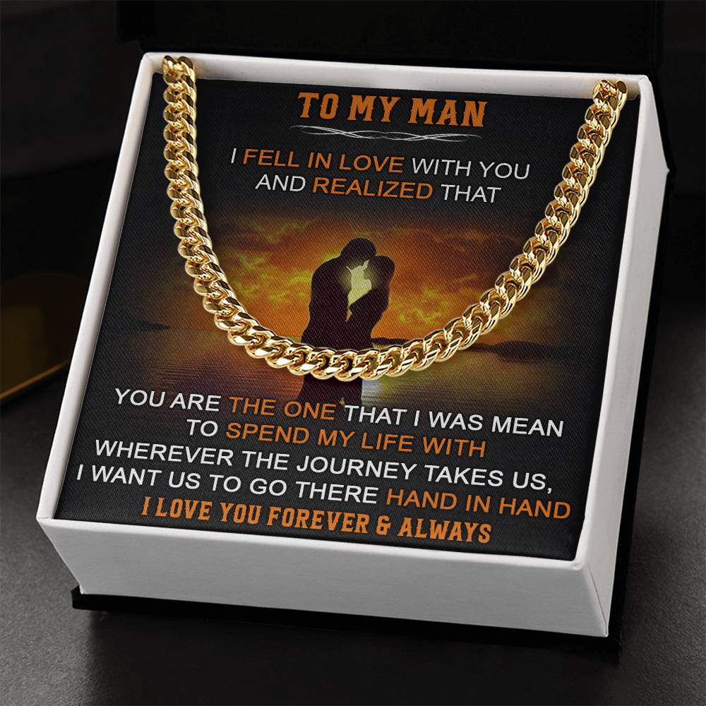 Gift For Your Man - Fell In Love - Cuban Link Cuban Link Chain
