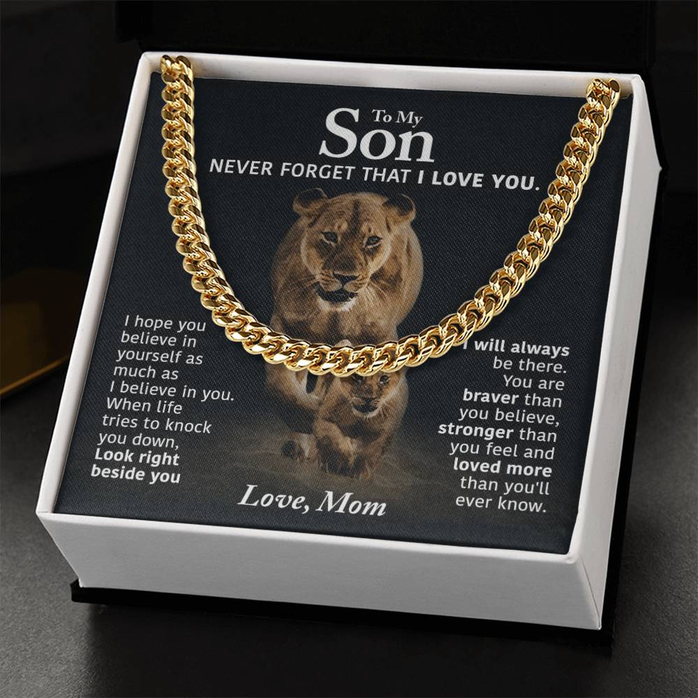 Perfect Gift For Son Cuban Link Chain