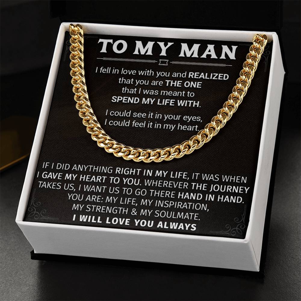 Gift For Your Man - Hand In Hand - Cuban Link Cuban Link Chain