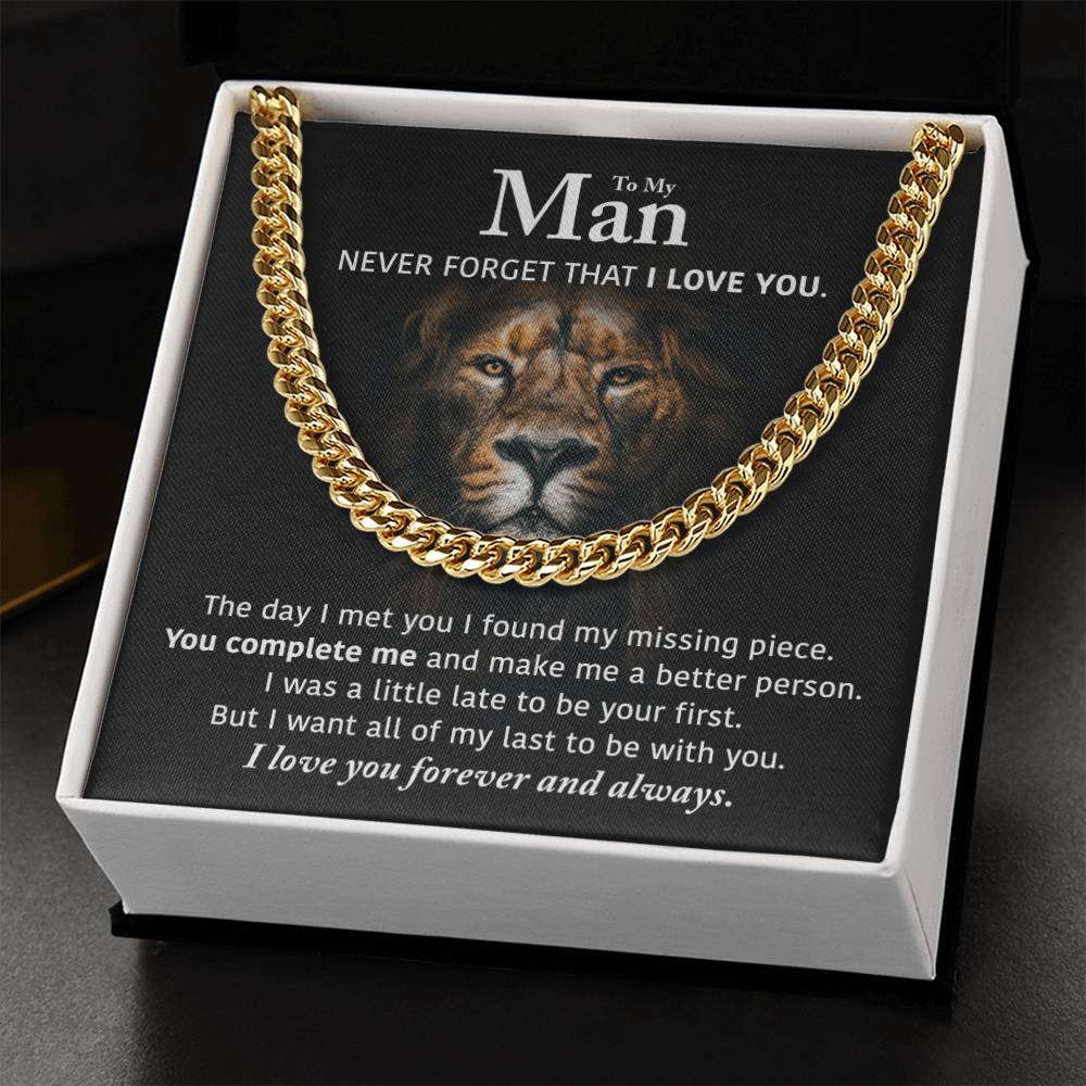 My Man - Perfect Gift Idea Cuban Link Chain