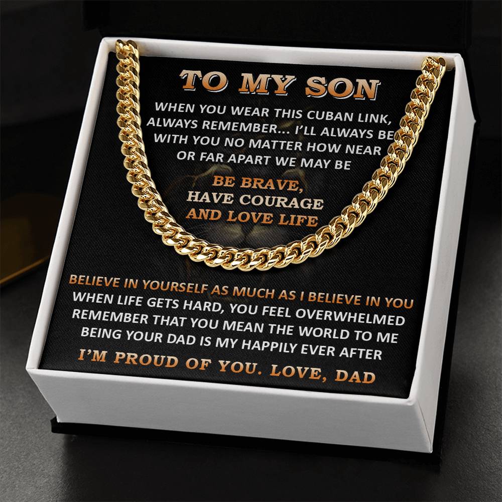 Gift For Son - Far Apart 1 - Cuban Link Cuban Link Chain