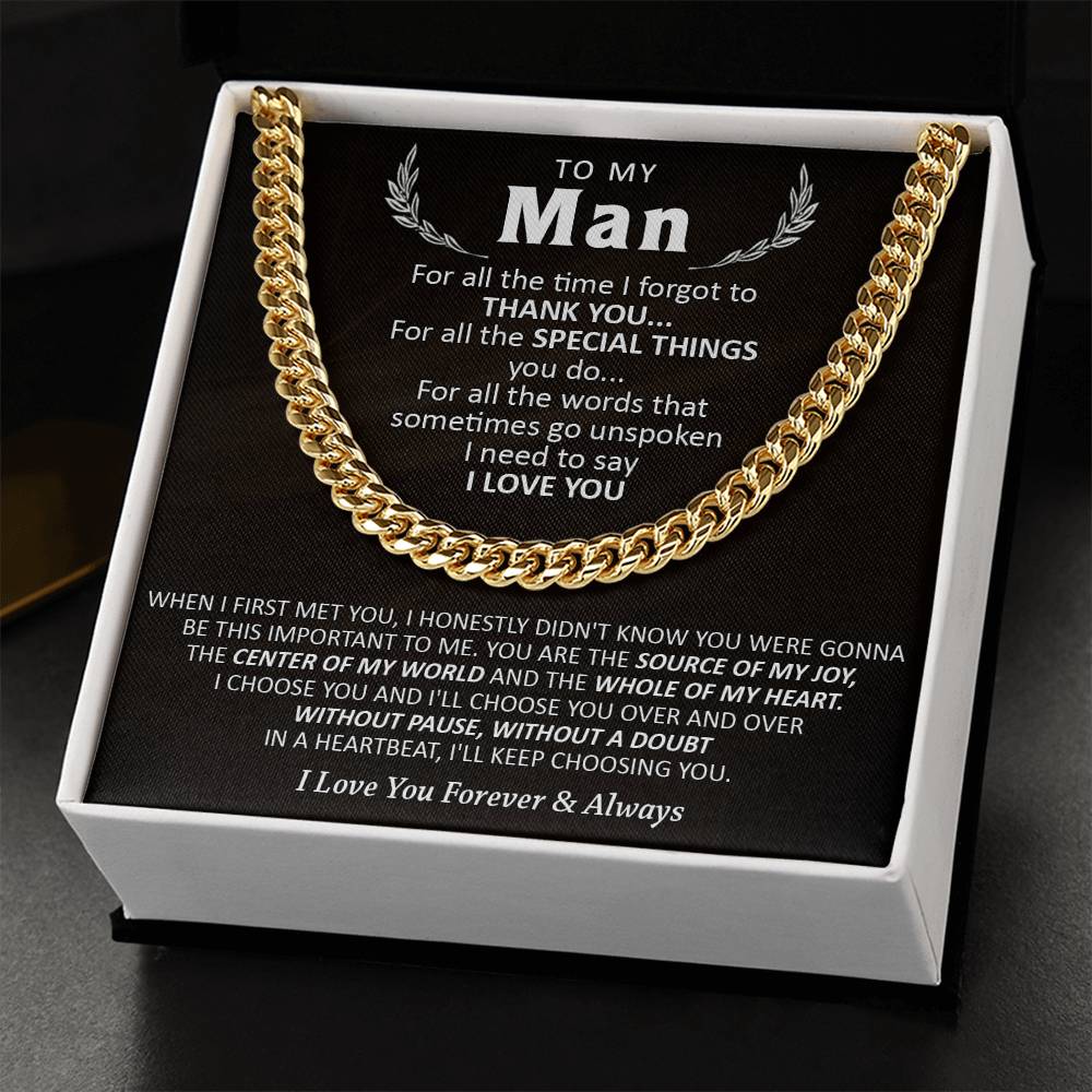 Gift For Your Man - Special Things - Cuban Cuban Link Chain