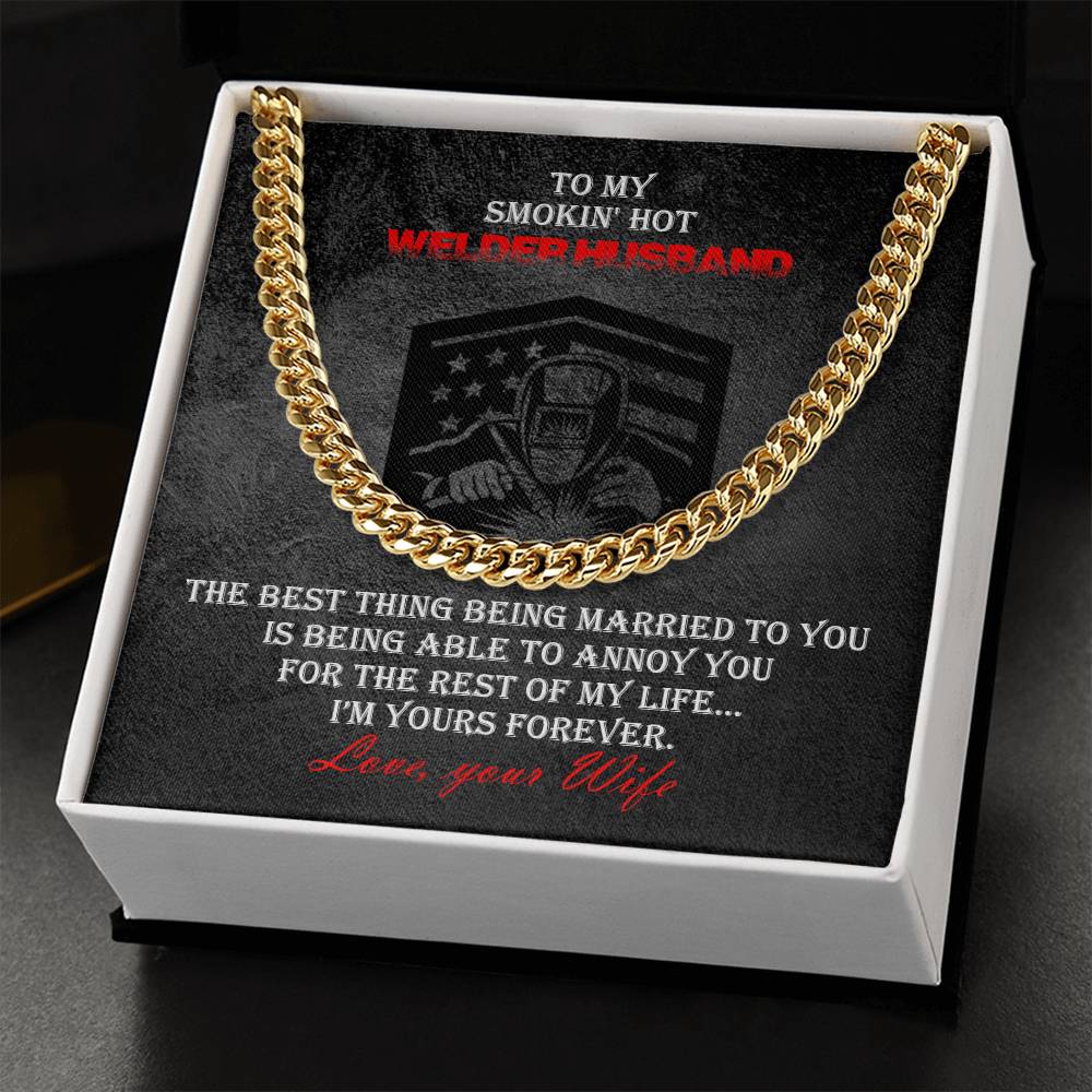 Welder Heavy Durable Cuban Chain Mens Necklace Cuban Link Chain