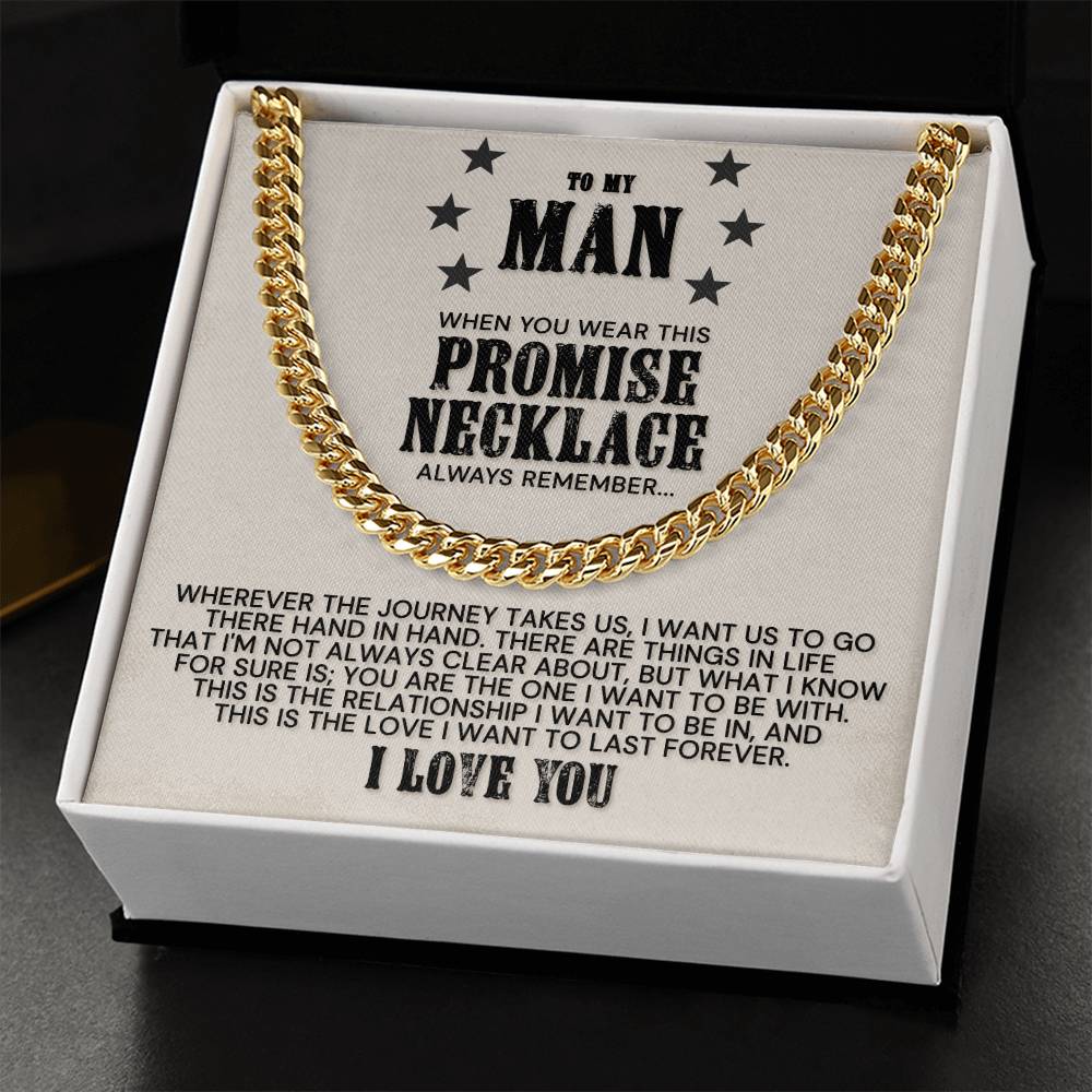 The Promise Necklace - Cuban Link Chain Necklace
