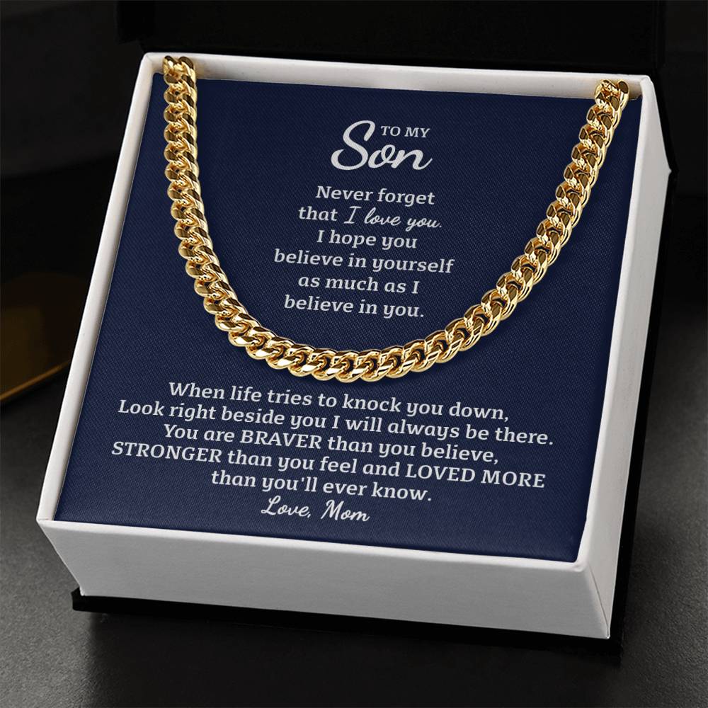 Perfect Gift For Son Cuban Link Chain