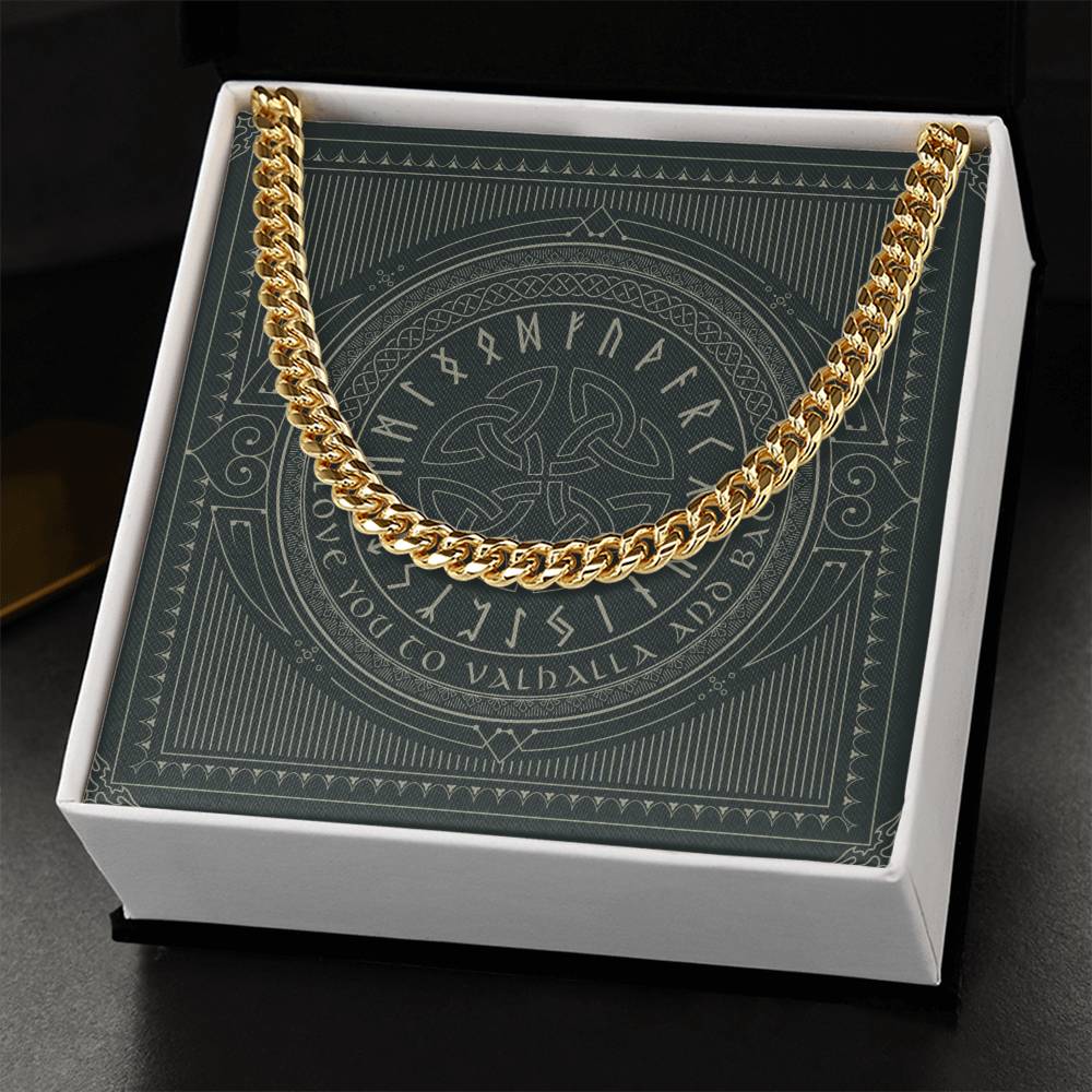 Gift For Boyfriend  Husband Vikings Gift For Him Gift For Him Unique Cuban Link Chain