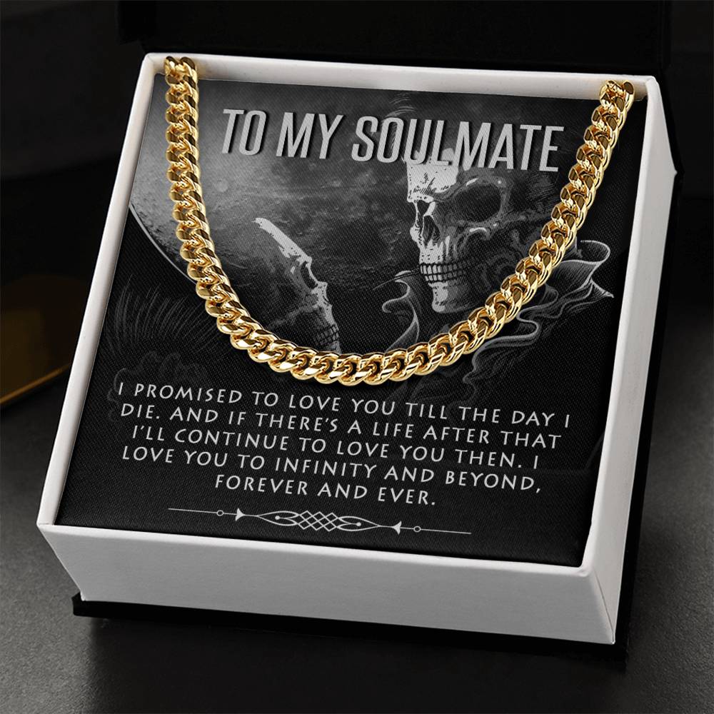 I Love You Till The Day I Die - Necklace Cuban Link Chain