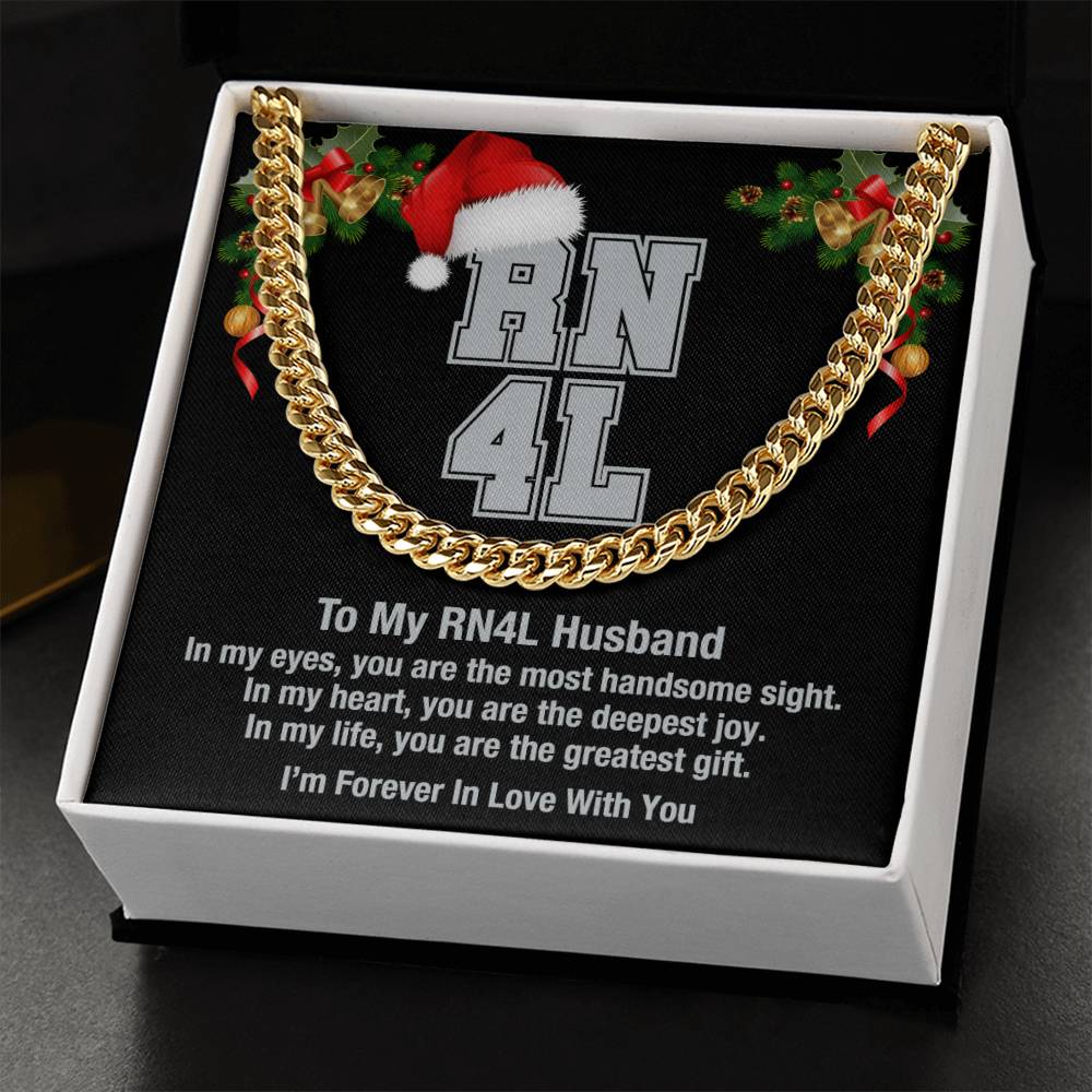 My Rn4l Husband Cuban Link Chain Necklace