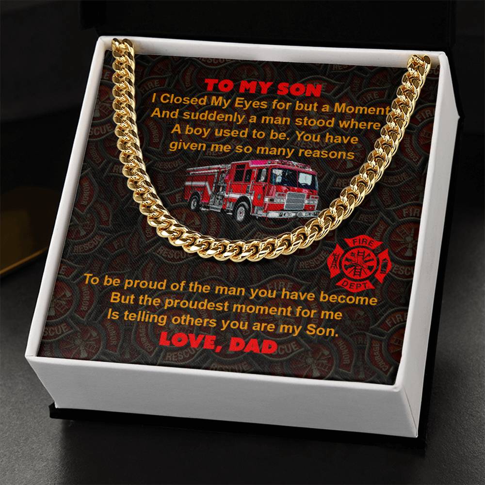 To My Son - Cuban Link Chain