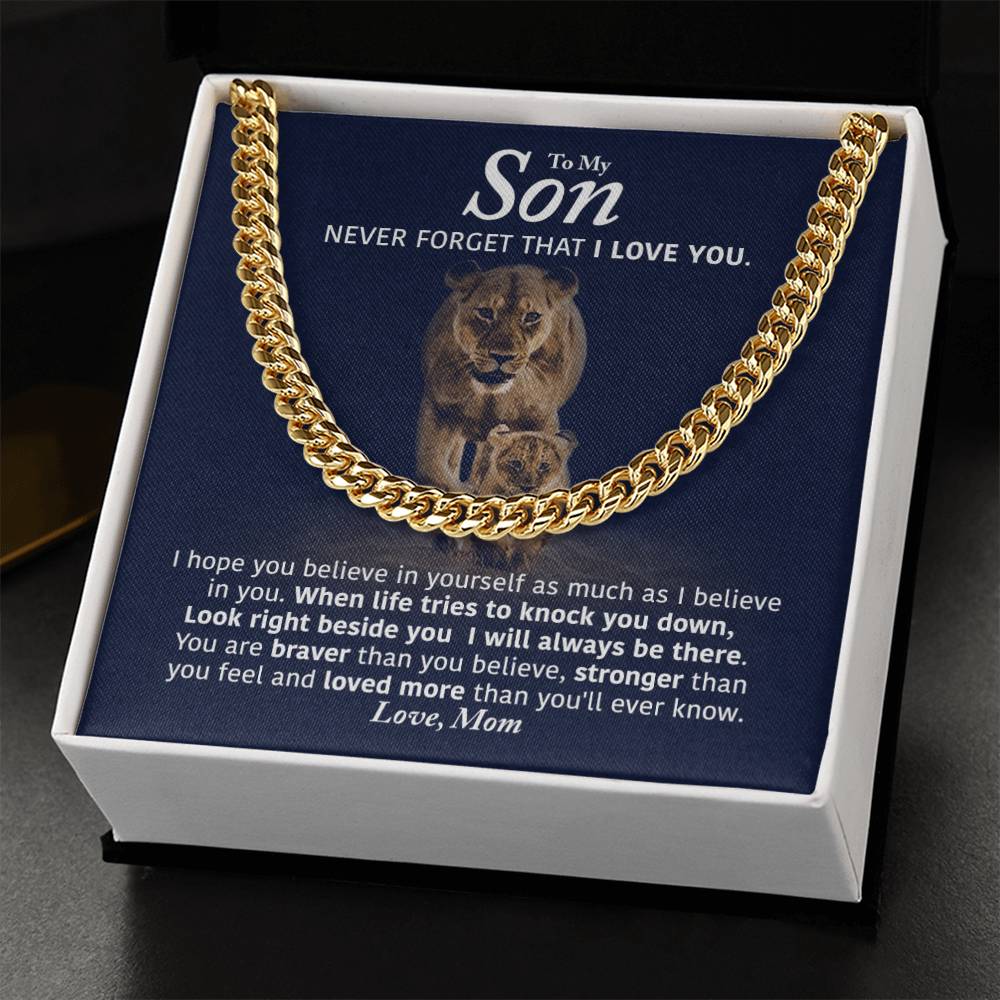 Perfect Gift For Son Cuban Link Chain