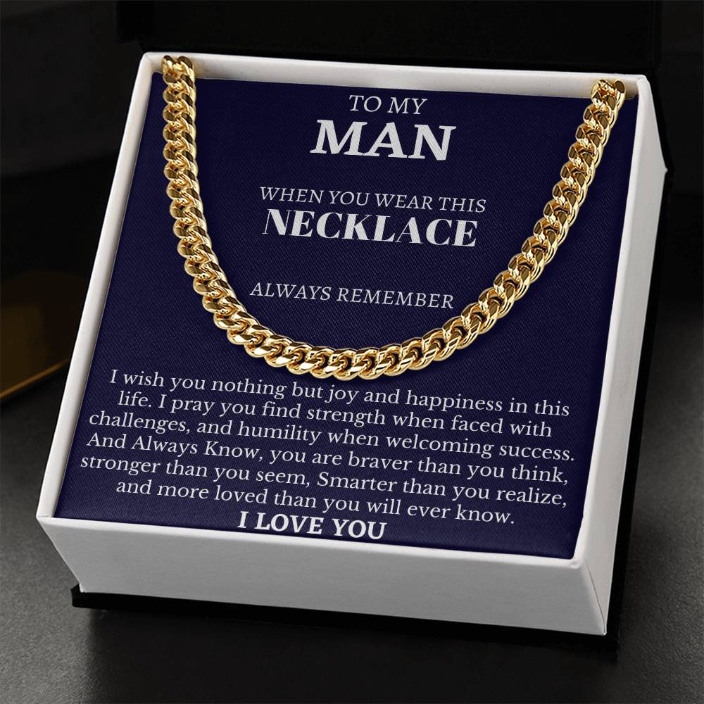 Gift For Boyfriend Cuban Link Chain