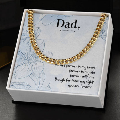 Love You Dad Cuban Link Chain
