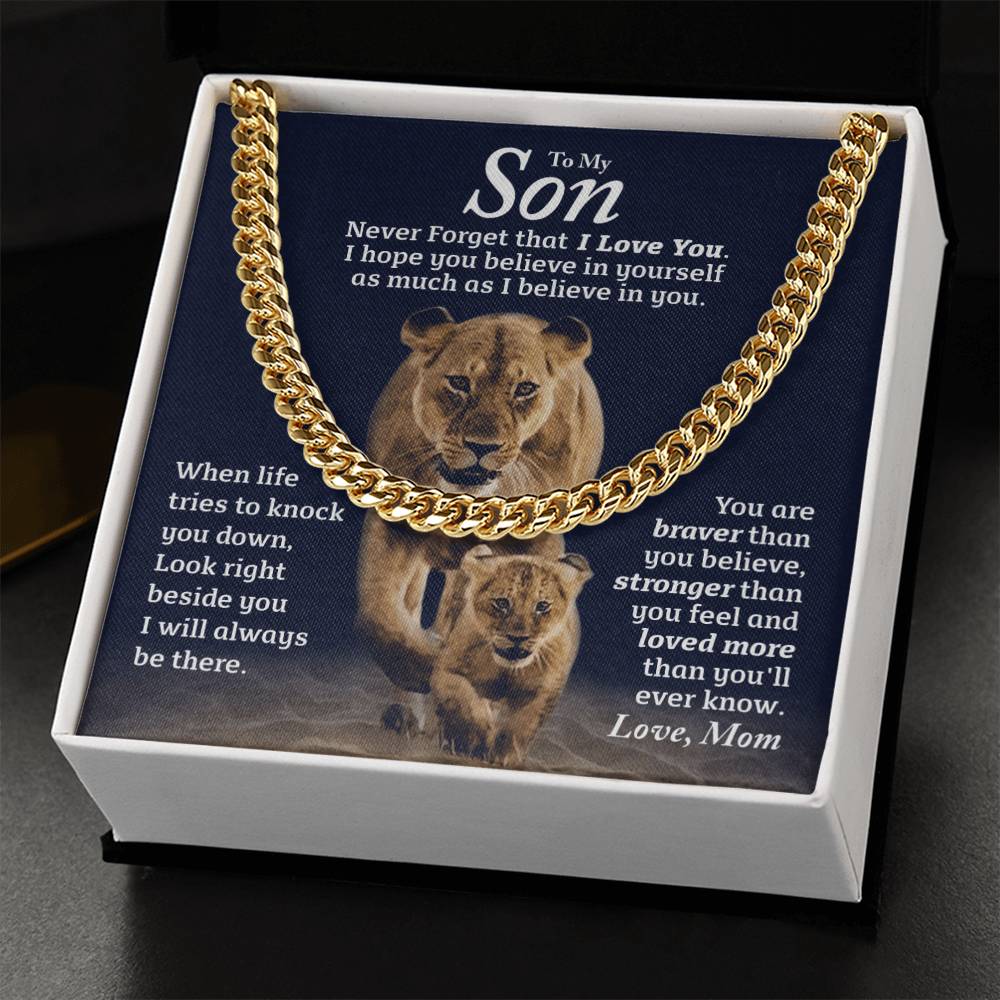 Perfect Gift For Son Cuban Link Chain