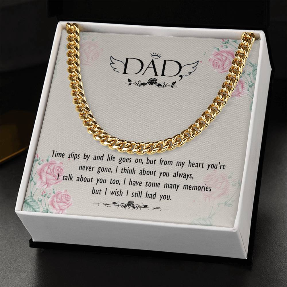 Dear Dad Cuban Link Chain