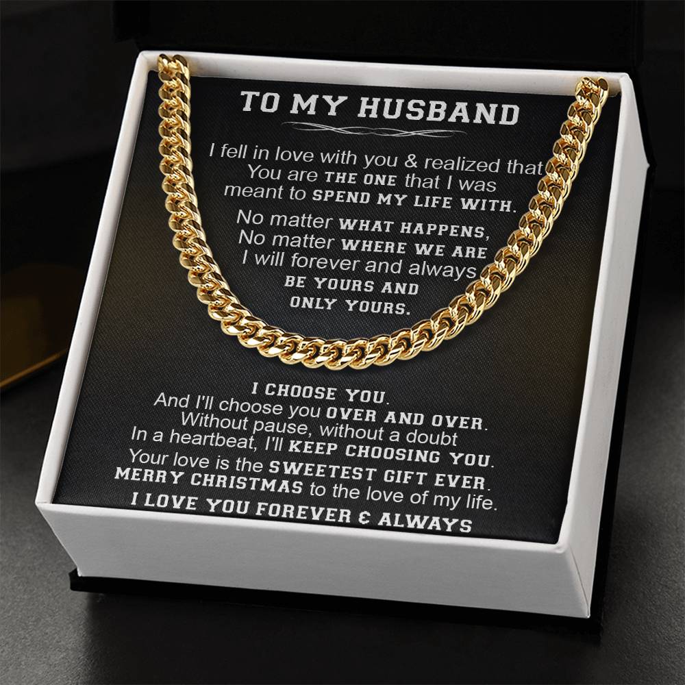 Gift For Husband - Without Pause - Cuban Link Cuban Link Chain