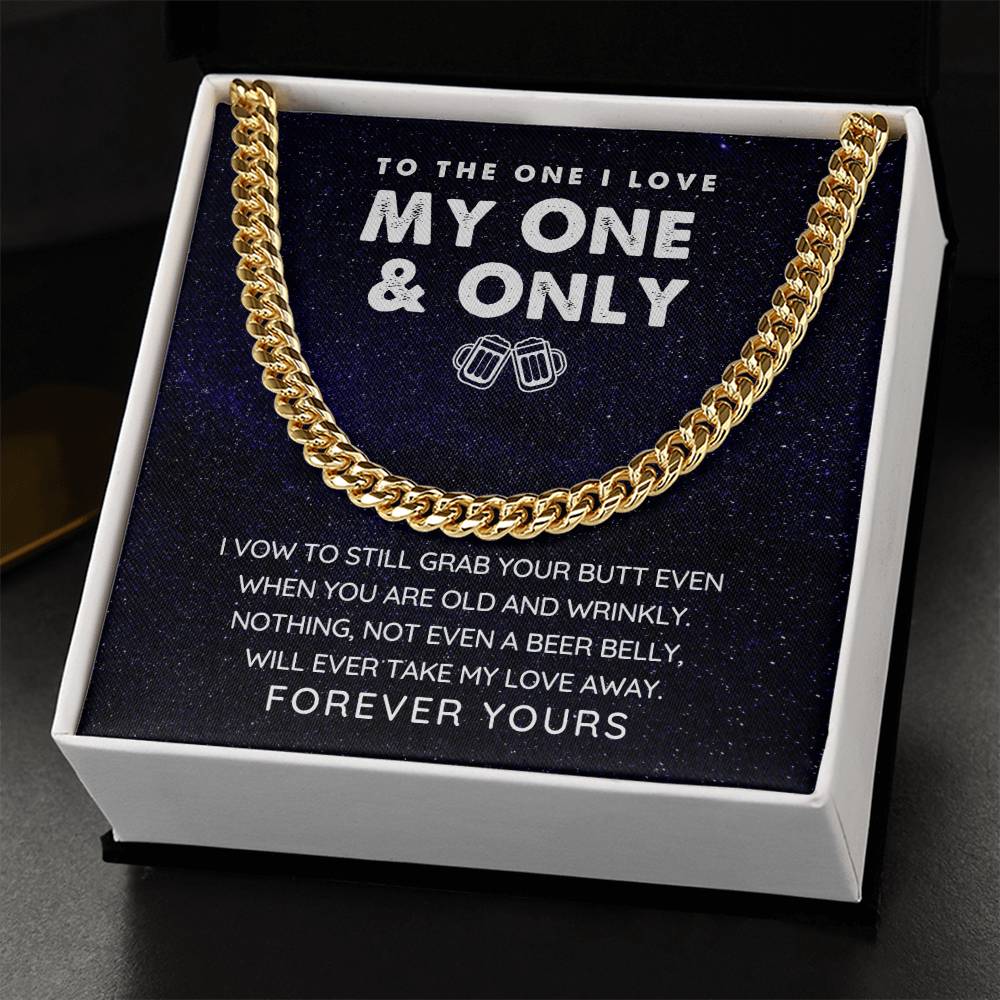 Funny Gift For Him Necklace - Limited Edition - Get Yours Today Cuban Link Chain