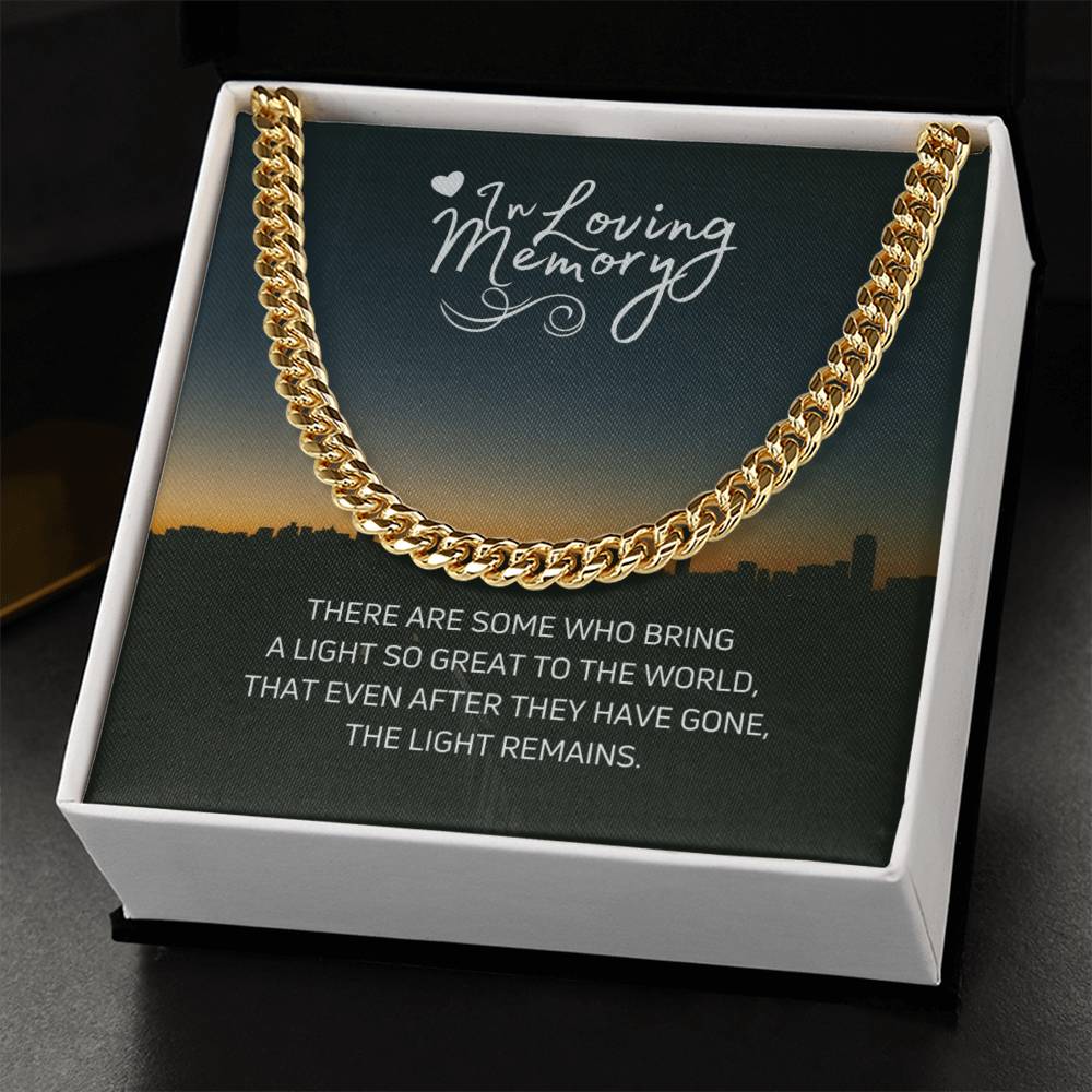 In Loving Memories Cuban Link Chain