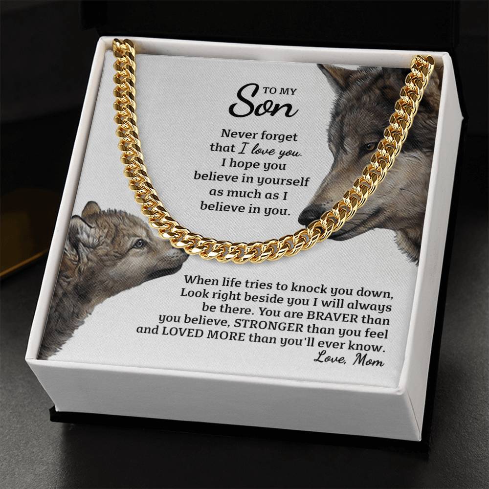 Perfect Gift For Special Son Cuban Link Chain