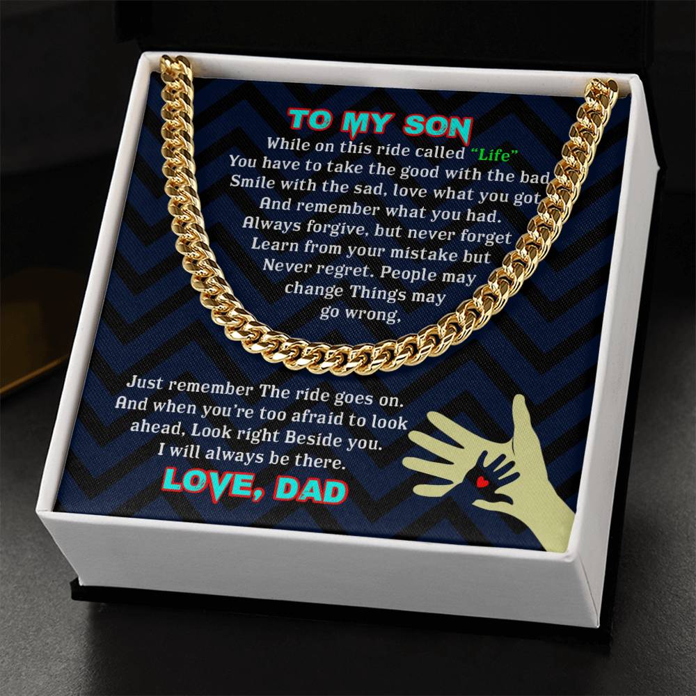To My Son - Cuban Link Chain