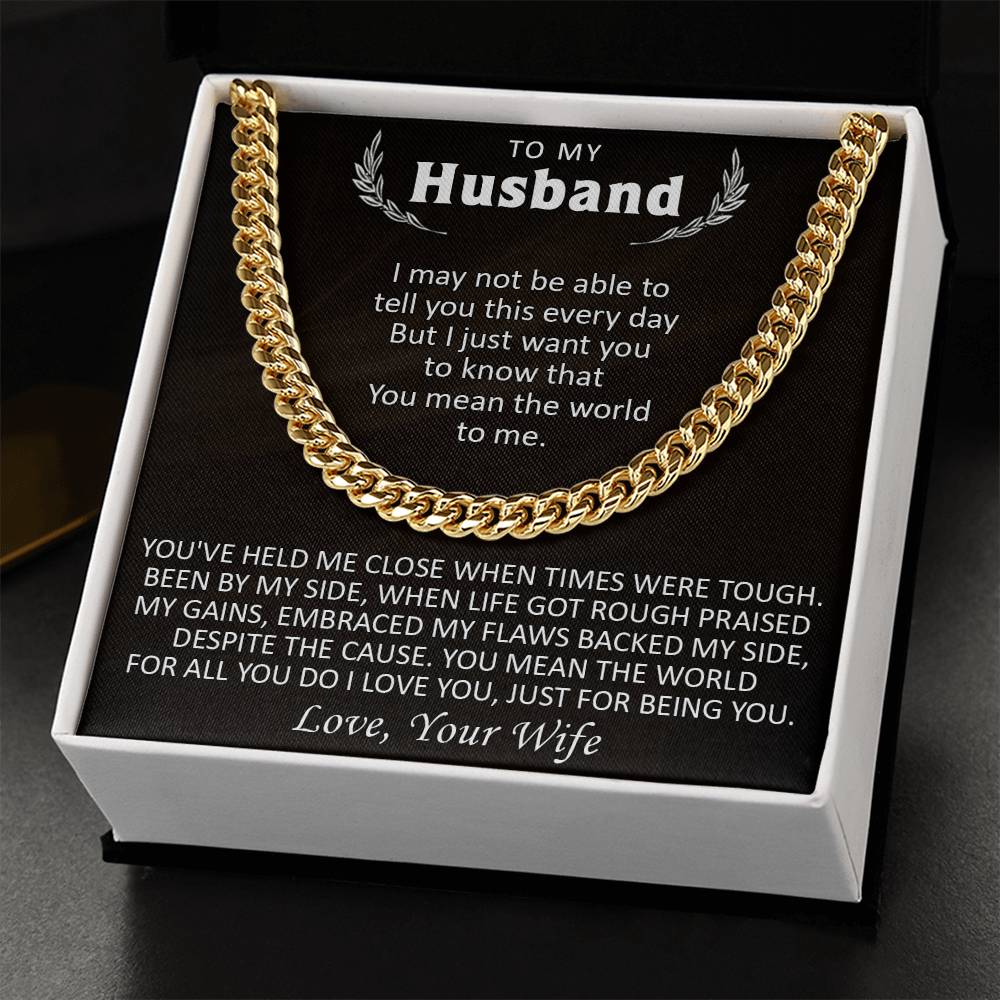 Gift For Husband - Just Be You - Cuban Cuban Link Chain