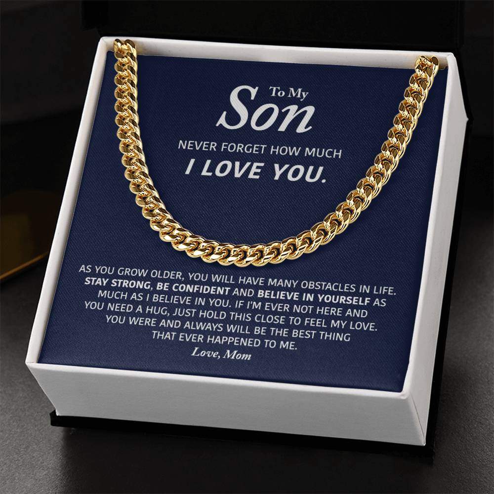 My Son- Be Confident - Cuban Link Chain