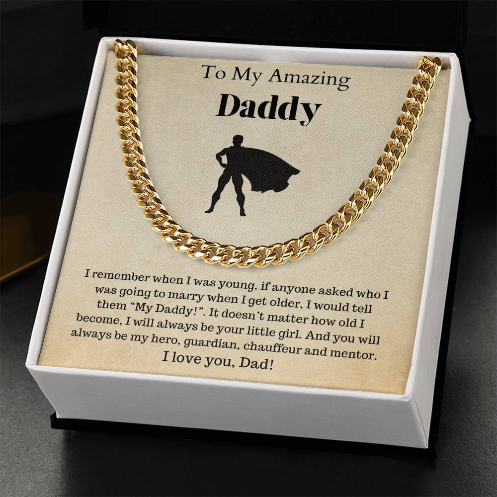 Fathers Day Gift Dad Gift Gifts For Dad Father&#39;S Day Gift For Dad Birthday Gift For Dad I Love You Dad Cuban Link Chain