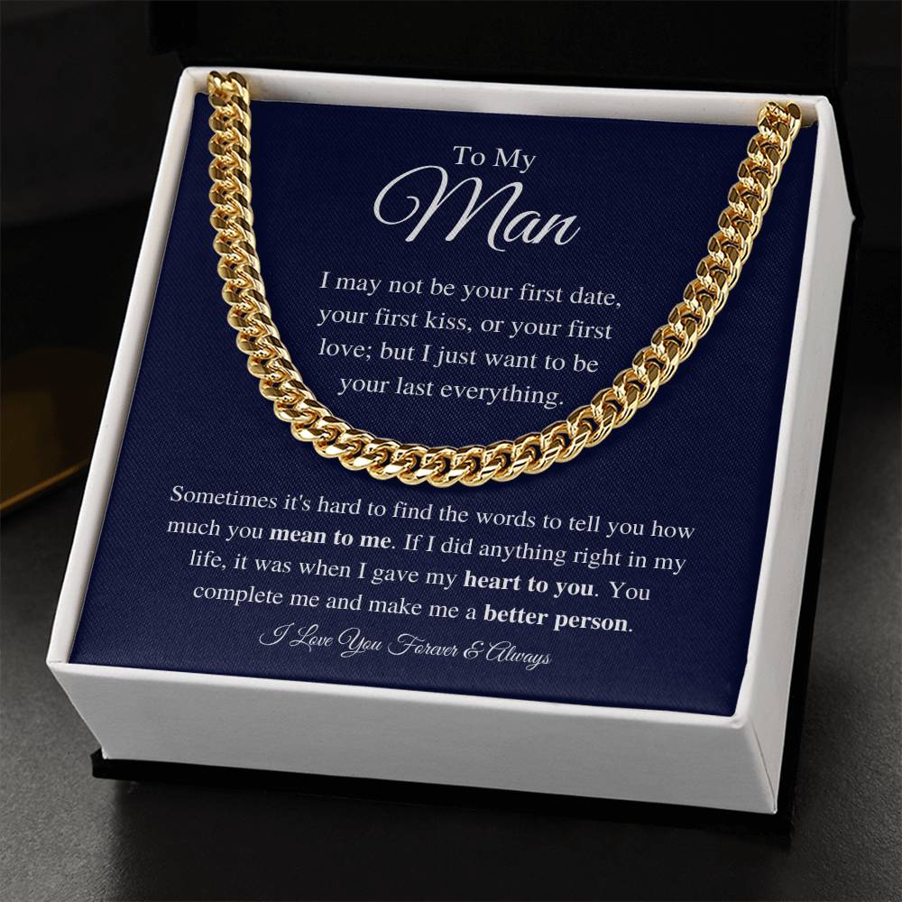 To My Man - Make Me Better - Chain Necklace Cuban Link Chain
