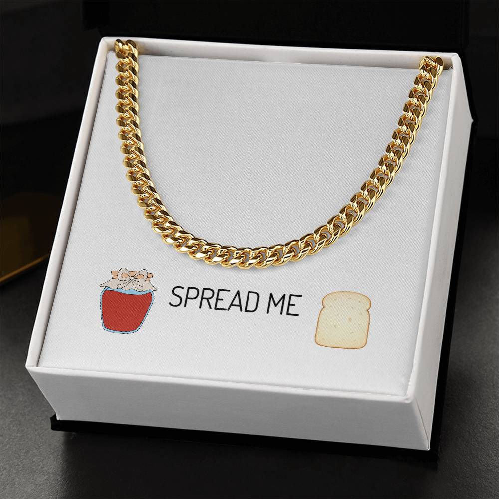 Chain Link Neckwear With Message Card & Luxury Gift Box Cuban Link Chain