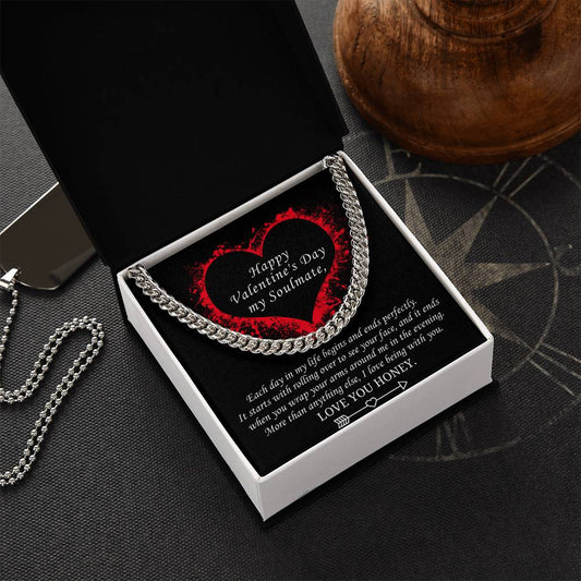 Valentine's Gift For Soulmate - More Than Anything Else I Love Being With You Cuban Link Chain