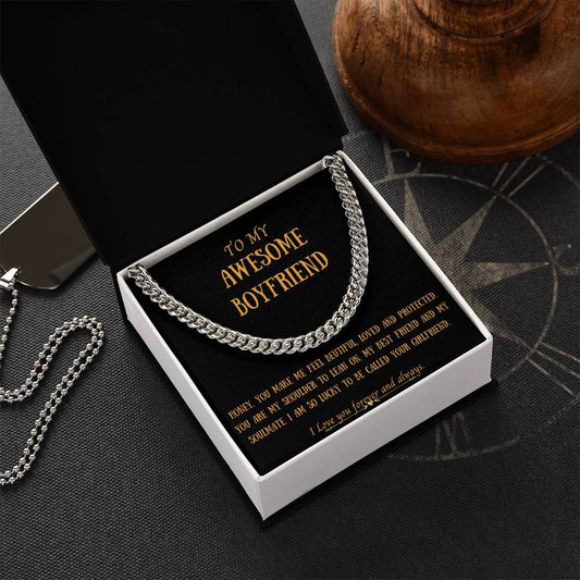 Awesome Boyfriend Cuban Link Chain
