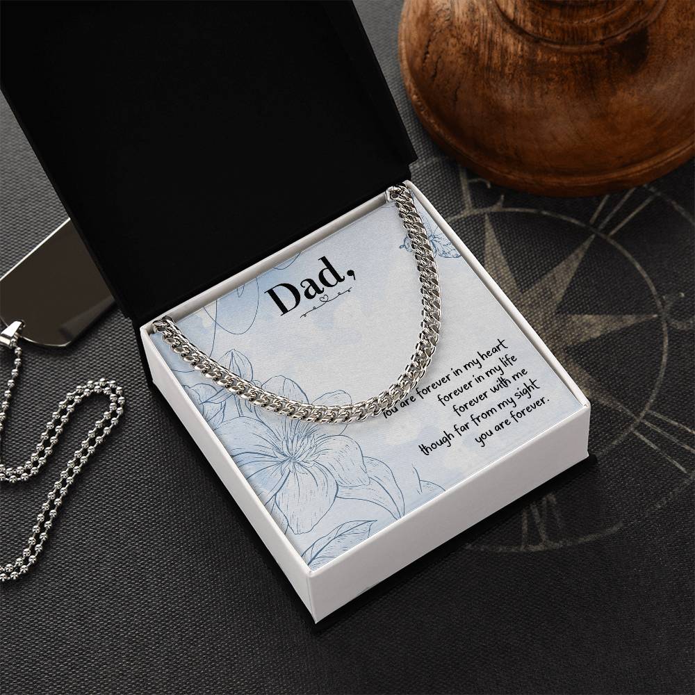 Love You Dad Cuban Link Chain