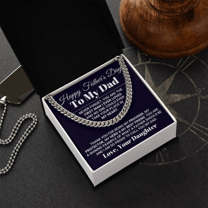 My Everything Father's Day Necklace Cuban Link Chain