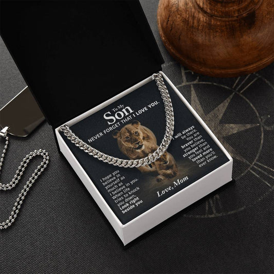 Perfect Gift For Son Cuban Link Chain