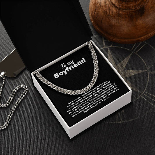 Selling Out! To My Boyfriend Cuban Link Chain
