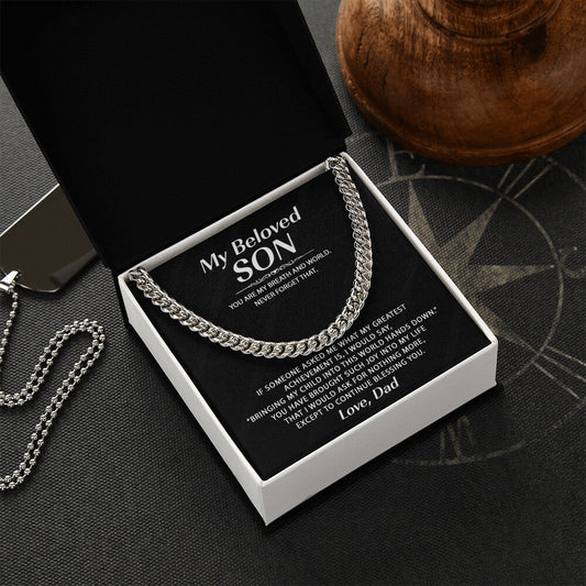 Chain Necklaces For Son From Dad Cuban Link Chain
