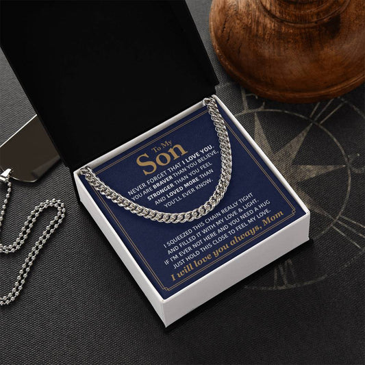Perfect Gift For Son Cuban Link Chain