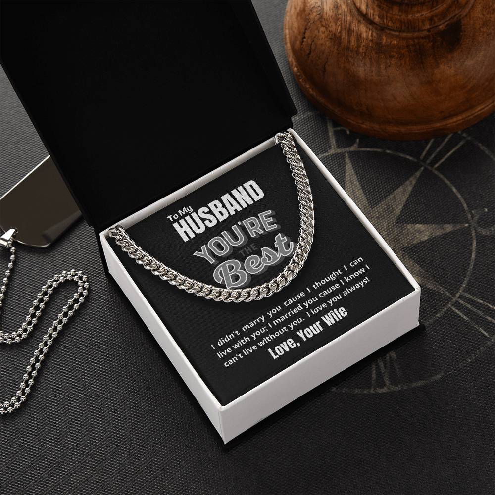 To My Husband - Domain Error Cuban Link Chain