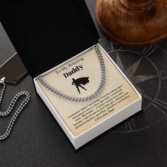 Fathers Day Gift Dad Gift Gifts For Dad Father&#39;S Day Gift For Dad Birthday Gift For Dad I Love You Dad Cuban Link Chain