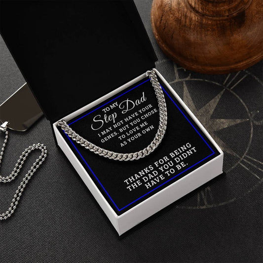 Perfect Gift For Step Dad Cuban Link Chain