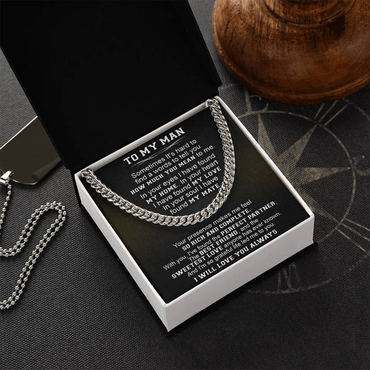 Gift For Your Man - The Perfect Partner - Cuban Link Cuban Link Chain