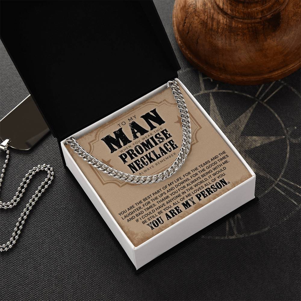 You Are The Best Part Of My Life - Necklace Cuban Link Chain