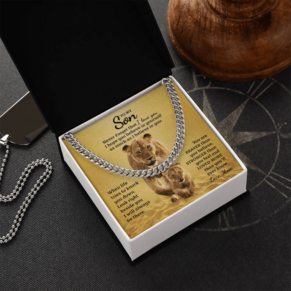 Perfect Gift For Son Cuban Link Chain