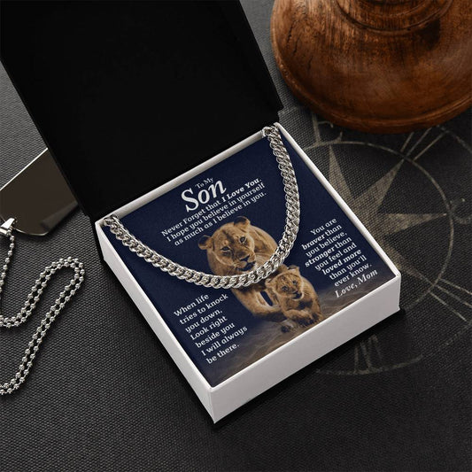 Perfect Gift For Son Cuban Link Chain