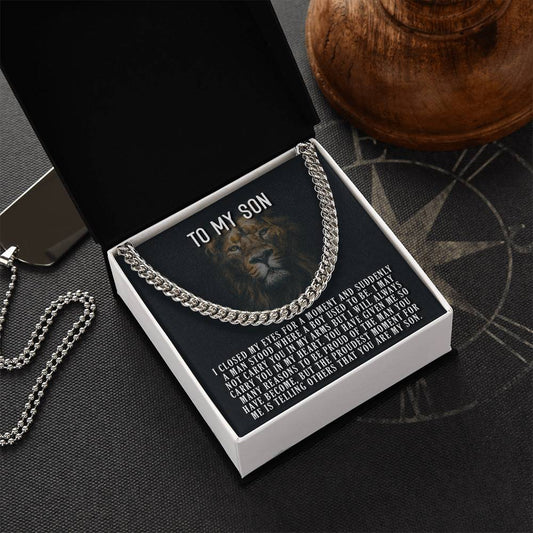 You Are My Son Cuban Link Chain