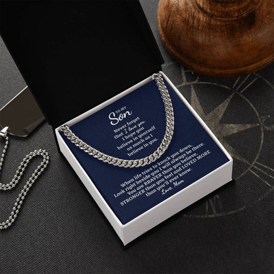 Perfect Gift For Son Cuban Link Chain