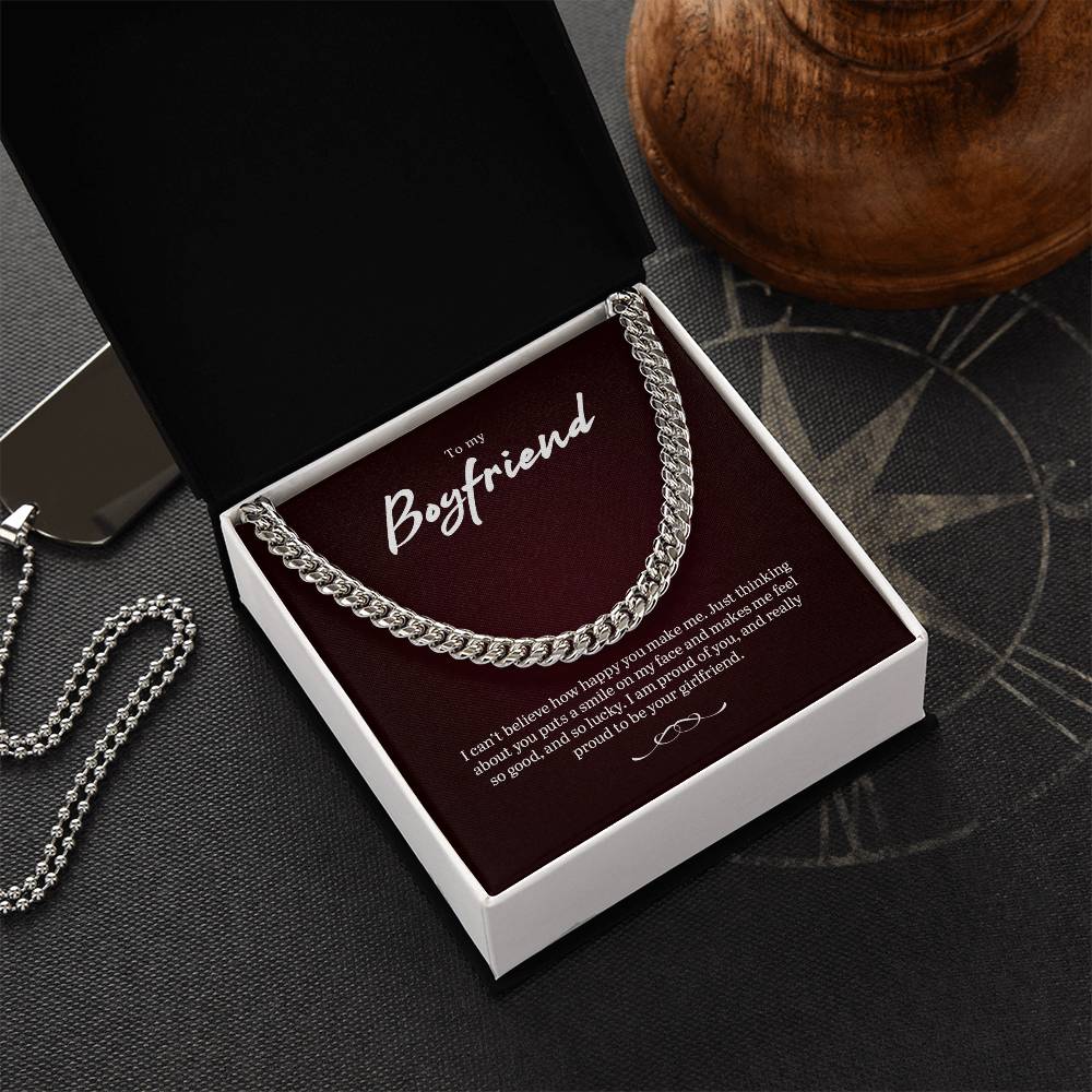 Beautiful Boyfriend Necklace Gift Cuban Link Chain
