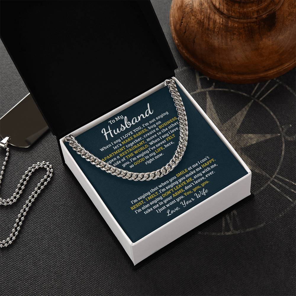 Best Gift For Your Husband Cuban Link Chain