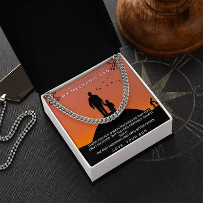 Mechanic Dad - Cuban Link Chain Oreo + Lux Box + Length Extension